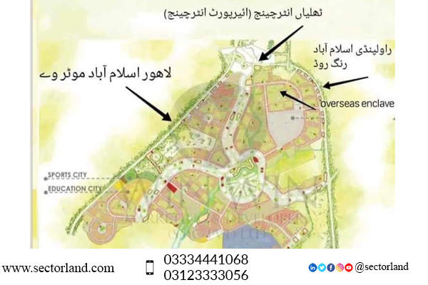 Overseas Block Map Of Faisal Town Phase 2
